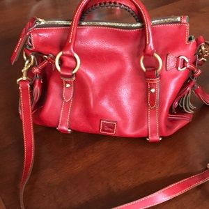 Dooney & Bourke red leather handbag